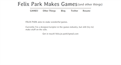 Desktop Screenshot of felixpark.com